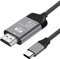 Câble USB C vers HDMI 2 m USB C vers HDMI Câble 4K Type C vers HDMI (Thunderbolt 4), câble HDMI pour MacBook 2016/2017 Macbook Pro 2017 Samsung Galaxy Tab S/S8/S8+/Note8 Huawei Mate 10/10 pro