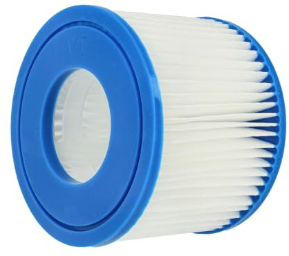 vhbw Filterkartusche Typ VI kompatibel mit HWC PH050011 | PH050018, E32, PH050012, PH050017 Pool - Ersatzfilter Blau Weiß