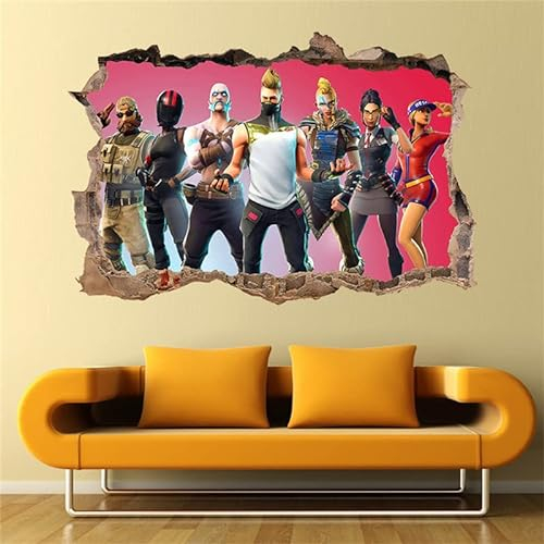 3D-Gamer-Tapete für Jungen-Schlafzimmer, Wandaufkleber, Kinderzimmer, Hintergrund, Wanddekoration, selbstklebender Wandaufkleber, Videospiel-Aufkleber, Geburtstagsparty-Zubehör