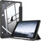 FINTIE Custodia per iPad 10.2 Pollici 9a / 8a / 7a Generazione (2021 2020 2019) - [Built-in Pencil Holder] Antiurto Sottile Case Posteriore Trasparente Cover con Auto Sveglia/Sonno, Classic Nero