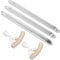 WAIZHIUA 3Pcs 30cm Tyre Lever Heavy Duty Manganese Steel Tire Levers Tire Irons Changing Tool Kit with 2Pcs Rim Protector for Repairing Motorcycle Bike Bicycle MTB Car Tire