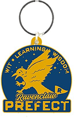 Harry Potter Ravenclaw Schlüsselanhänger aus Gummi, blau / gelb, Einheitsgröße