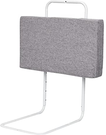 Ikodm Bettgitter 50cm rausfallschutz Bett Bettschutzgitter für Kinder 5-Loch Höhenverstellbar Bett Rausfallschutz Kinder, Kinderbettgitter Familienbett für Kinderbett (50cm,Leinen Grau)