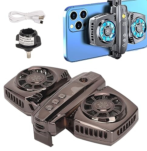 Ventilateur de Refroidissement Semi-conducteur à Double Cœur de Radiateur de Téléphone Portable à Faible Bruit pour Jouer à des Jeux en Direct