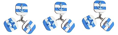 Cabilock 9 PCS Clothes Hanger Hooks Door Hook Hanging Hook Wall Hook Wooden Hook for Home Coat Hanger Card Installed Bamboo Plate