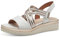 TAMARIS Femme 8-88707-42 Sandale compensée, Blanc Or Rose, 39 EU
