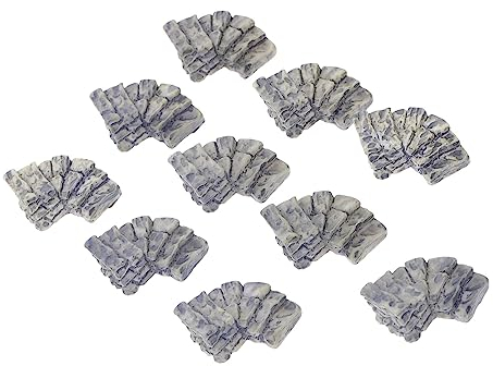 EXCEART 10st Treppenschmuck Treppen Selber Machen Miniatur-trittstein Mini-gartendekoration Mikro Miniatur-ziegelstein Ornamente Zum Basteln Blumentopf Gehweg Blinddarm Schreibtisch Harz