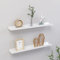 TANZEM Wandregale 2 STK. Hochglanz-Weiß 60x9x3 cm, Schweberegal, Regal Wand, Bücherregal, Hängeregal, Regalbrett, Küchenregal, Kinderzimmer Regal, Wandboard