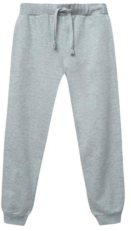 WINKIKI Kids Wear Jogginghose Kinder Unisex 122–170 aus 100% Baumwolle, Trainingshose mit Seitentaschen, elastischem Bund mit Kordelzug und Bündchen