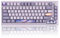 MageGee SKY81 75% Wireless Gasket Mechanical Gaming Keyboard, Hot Swappable RGB Custom Creamy Keyboard w/ 5-Layer Padding, BT/2.4G/USB-C, Knob Control, NKRO for Win/Mac (Dreamy Sky, Violet Switch)