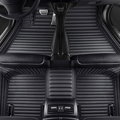 Auto Fußmatten für MG EHS 2020-2022, Nach Maß PU-Leder Allwetter Wasserfest Antirutsch Fussmatten, Luxus All-Inclusive-Stil Vorn und Hinten Teppiche,A