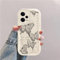 Schmetterling Welle Silikon Weich Hülle Kompatibel mit Xiaomi Redmi Note 12 Pro 5G Weiß