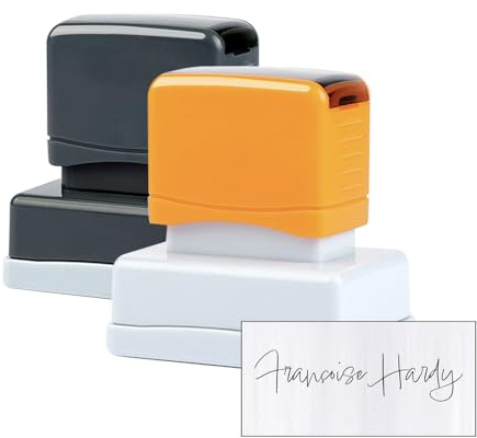 Personalisierte Unterschriftenstempel zum Unterschreiben von Namen, individuelle Unterschrift, 9 Tintenfarben (Groß) (Large)