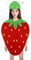 ChouGlow Costume de fraise pour enfant unisexe - Costume de fruits - Costume de fruits - Costume de carnaval amusant pour Halloween - Pour garçons et filles