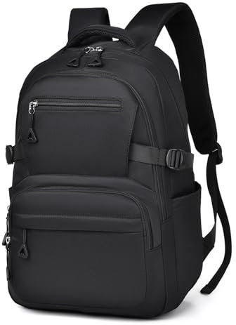 Beskie Anti-Theft Laptop Backpack,Black Work Daypack Bag School Business Laptop Rucksack for Men Womens, Water Resistant Casual Travel Backpack School Rucksack Fit 14“ Laptop Bag Gift for Teens