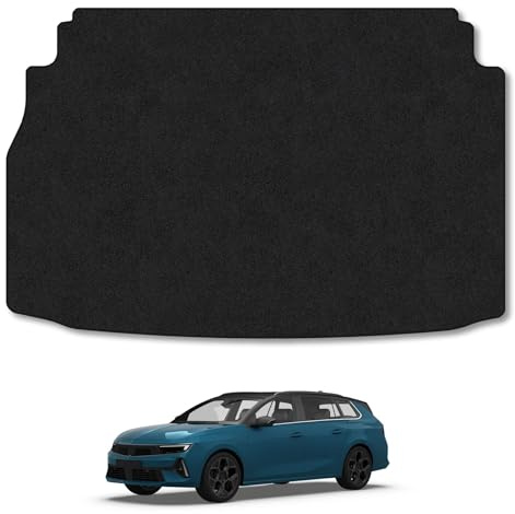 Carpet Boot Liner Compatible with Vauxhall Astra L Hatchback (2022+) Tailored Fit Carpet 550gsm Protector Boot Mat, Anti-Slip, Durable and Water-Resistant Easy Clean Custom Fit Dog Friendly