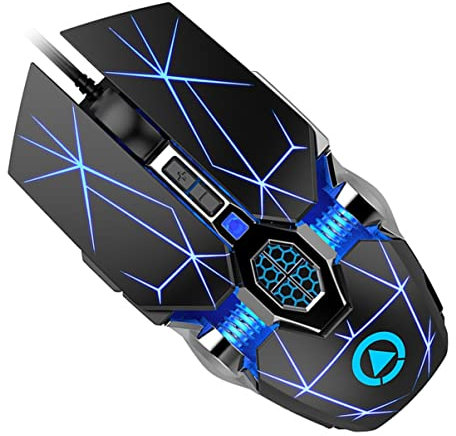 HOMSFOU Souris De Jeu USB Souris LED Rvb Accessoire Informatique pour Ordinateur Portable Et Ordinateur