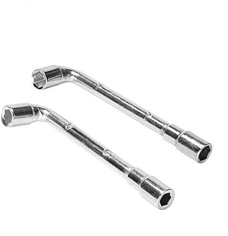 JVNALwnkv Stainless Steel Adjustable Spanner，Jaw Adjustable Wrenches，2pcs 6mm 7mm L-Shaped Wrench for Fixed Mk8 E3d Brass Nozzle for 3D Printer Wrench Spanner Tool Tools (Size : 6mm for mk8)