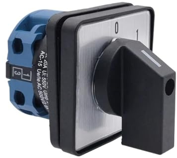 Interruptor de conmutación de leva rotativa eléctrica LW28-20A, 2 posiciones, 4 terminales, 550 V, 20 A(Black)