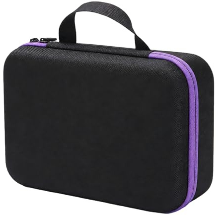 Fafeicy Electric Scissors Case Storage Organizer, Cordless Fabric Cutter Bag Holder with Oxford EVA Material Mesh Pocket for Power Tools Accessories Drill Grinder Tool Case Purple