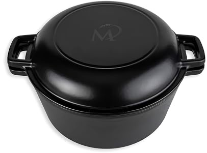 hello sweety Marcel Paa Gusseisentopf 26,5 cm – Emaillierter Brotbacktopf 4,8 L für Brote bis 1 kg – mit Deckel – für Induktion Backofen & alle Herdarten