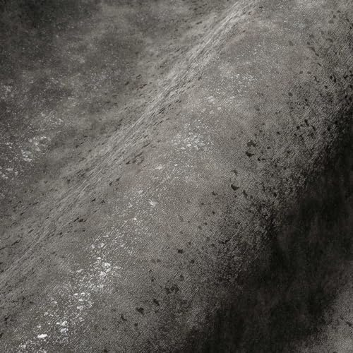 Architects Paper Vliestapete Luxury wallpaper Tapete Uni 10,05 m x 0,53 m grau metallic Made in Germany 324234 32423-4