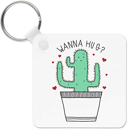 Gift Base® Kaktus Wanna Umarmende Schlüsselanhänger