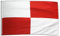 Digni Bandiera Tifosi a Quadri Rossi-Bianchi - 90 x 150 cm Sticker Gratis