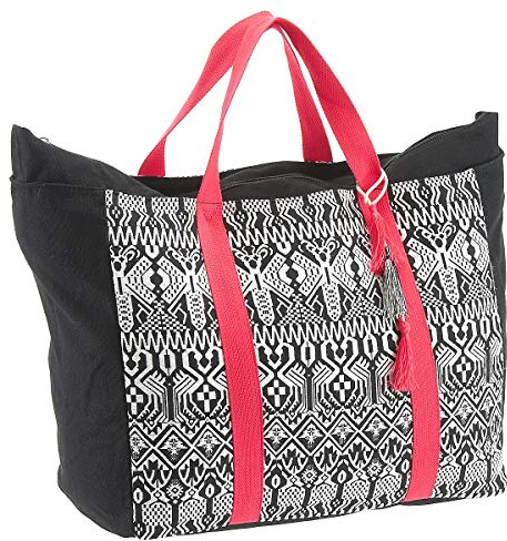 Chiemsee Sports & Travel Bags Black & White Shopper 44 cm deep Black
