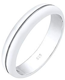 Elli Premium Damen-Dezenter Ehering 925 Sterling Silber 0611220317