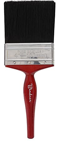ProDec 4 inch Windsor Trade Professional Pure Bristle Paint Brush for Painting with Emulsion, Gloss and Satin Paints on Walls, Ceilings, Wood and Metal, 4 100mm