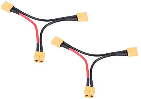 XT60 Adapter Kabel, 2 Types 2 Pieces per Set, Akku Pack Anschluss, universal Adapter Cable for RC Enthusiasts, Modelers, Hobbyists, RC Planes, Drones, Electric Vehicles
