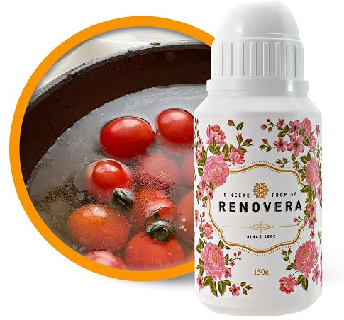 Renovera Lavado de frutas y verduras | Apto para bebés, dura 1 año, limpiador de productos en polvo