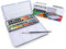 48 Half Pan Watercolour Paint Set - Premium Assorted Vibrant Colour Paints - Compact & Lightweight Palette in Metal Carrying Case, Ideal Travel Set for Beginners, Students & Professional Artists