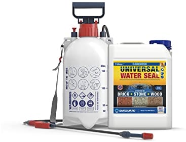 Raincheck Universal Water Seal (5 Litre & Sprayer) Breathable, Colourless, Exterior Brick, Wood and Stone Sealer