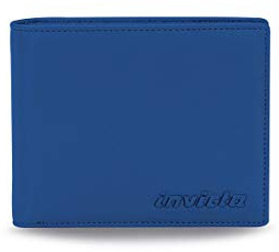 Portafoglio con portamonete, Invicta, Blu, Vera Pelle