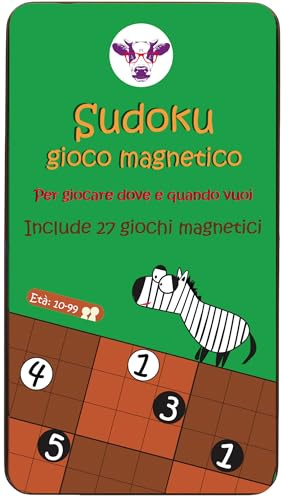 Purple Cow- Sudoku Magnetspiel, Grün, 7290016026962