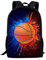 Showudesigns Personalised Basketball Backpack for Boys Primary School Bag with Bottle Holder Kids Bookbag 17inch Travel Rucksack