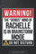 Rachelle: Warning The Genius Mind Of Rachelle Is In Brainstorm Mode - Rachelle Name Custom Gift Planner Calendar Notebook Journal