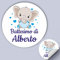 100 Tag Adesivi personalizzati per nascita, battesimo, compleanno, PERSONALIZZALO QUI nome, frase, data, etichette adesive per inviti, scatolini, sacchetti, bomboniere, regalini