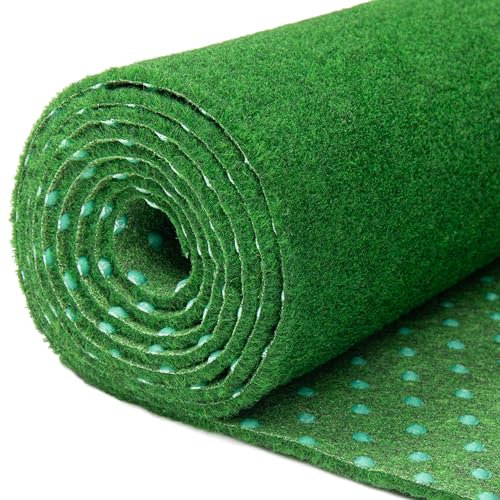 TAPISO Magic Forest Gazon Synthétique Extérieur au Mètre Faux Gazon Synthétique Moquette d'Exterieur Antidérapant Balcon Terrasse Jardin Vert Résistant Épaisseur 4 mm 400 x 460 cm