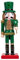 Christmas Nutcracker Puppet Figurine 25CM Traditional Wooden Nutcracker Ornaments with Fake Lollipop Decor for Christmas Party, St. Patricks Day Home Art Decor