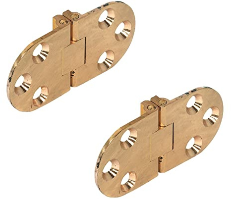 2 pcs HAFELE Folding Table Hinges Self Supporting Flush Mounted Cabinet Furniture (Matt Brass)