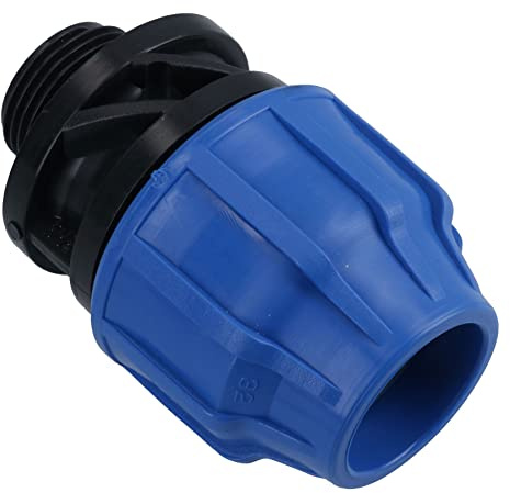 32mm x 1 MDPE Male Adapter Compression Coupling Fitting Water Pipe PN16
