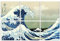 Panneaux acoustiques d'art, 6 pièces adhésives grandes peintures murales décoration murale panneaux insonorisants pour studio d'enregistrement salon chambre 183 x 122 cm(Kanagawa Surfing)