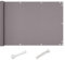 QINGLV Pantalla para Balcón Protección De Privacidad 80x500cm Revestimiento para Balcón Protección UV Opaca Balcón Pantalla De Privacidad con Cuerda Y Bridas -Gris