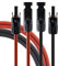 SeKi Cavo solare 4 mm² rosso/nero – 15 m, con connettori; cavo di prolunga; cavo PV H1Z2Z2-K; set di collegamento 1 x rosso + 1 x nero