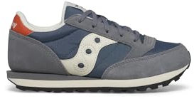 Saucony Jazz Original, Scarpe da Ginnastica Unisex - Adulto, Grigio Blu Arancione, 35 EU