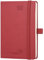 POPRUN Taschenkalender 2025 Klein (Aug.2024-Dez.2025) Softcover mit PU-Leder, ca. A6 (16 x 10,5 cm), Kalender 2025 Klein - Terminplaner 1 Woche 2 Seite mit Stiftschlaufe - Burgunderrot