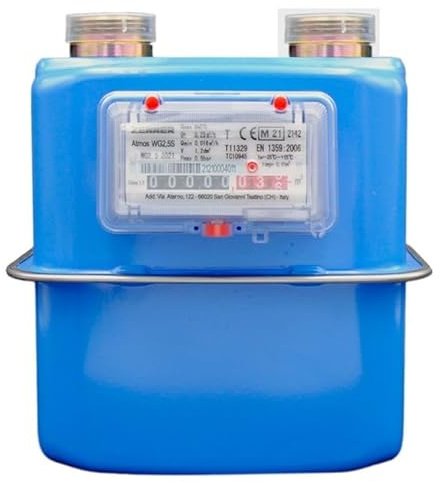 CONTATORE GAS GPL METANO MECCANICO WG2.5 TECNOGAS ZENNER 6m³/h